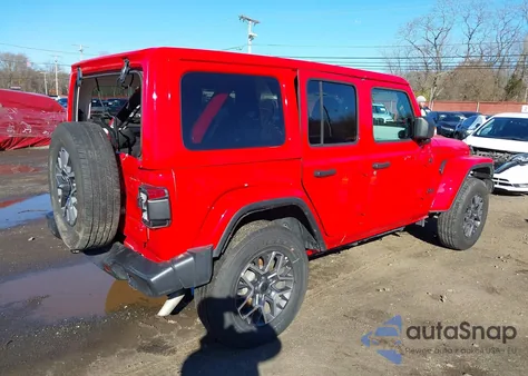 2025 Jeep Wrangler 4-Door Sahara 4X4 from USA, damaged, VIN 1C4PJXEN8SW528667